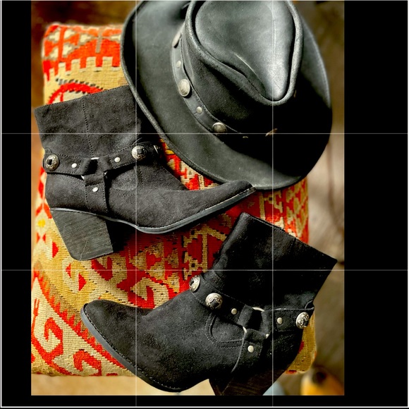 Free People Shoes - New Free People x Matisse conch boot western cowboy ankle heel harness black